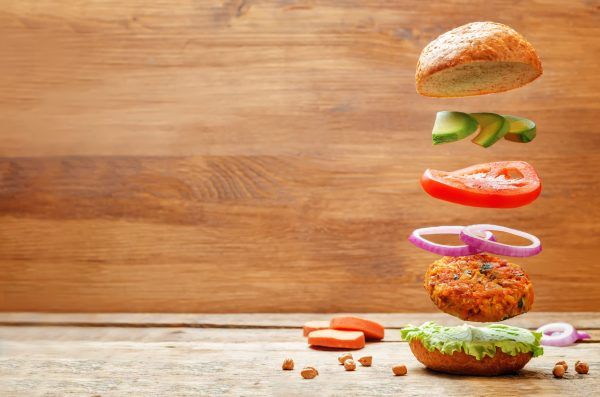 Mung Bean and Sweet Potato Burger