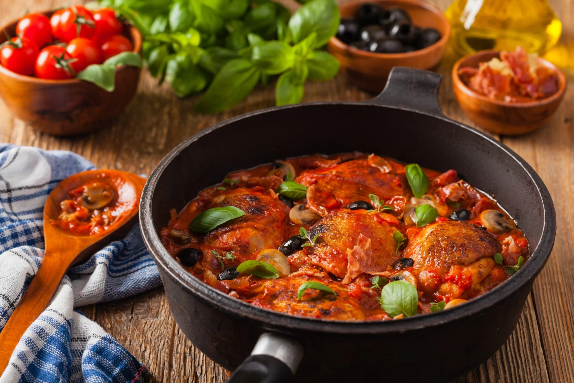 Healthier Chicken Cacciatore  