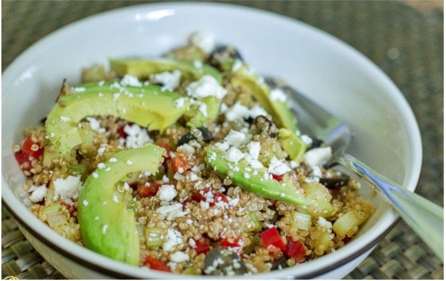 Quinoa & Avocado Cleansing Bowl with Lemon Tahini Sauce