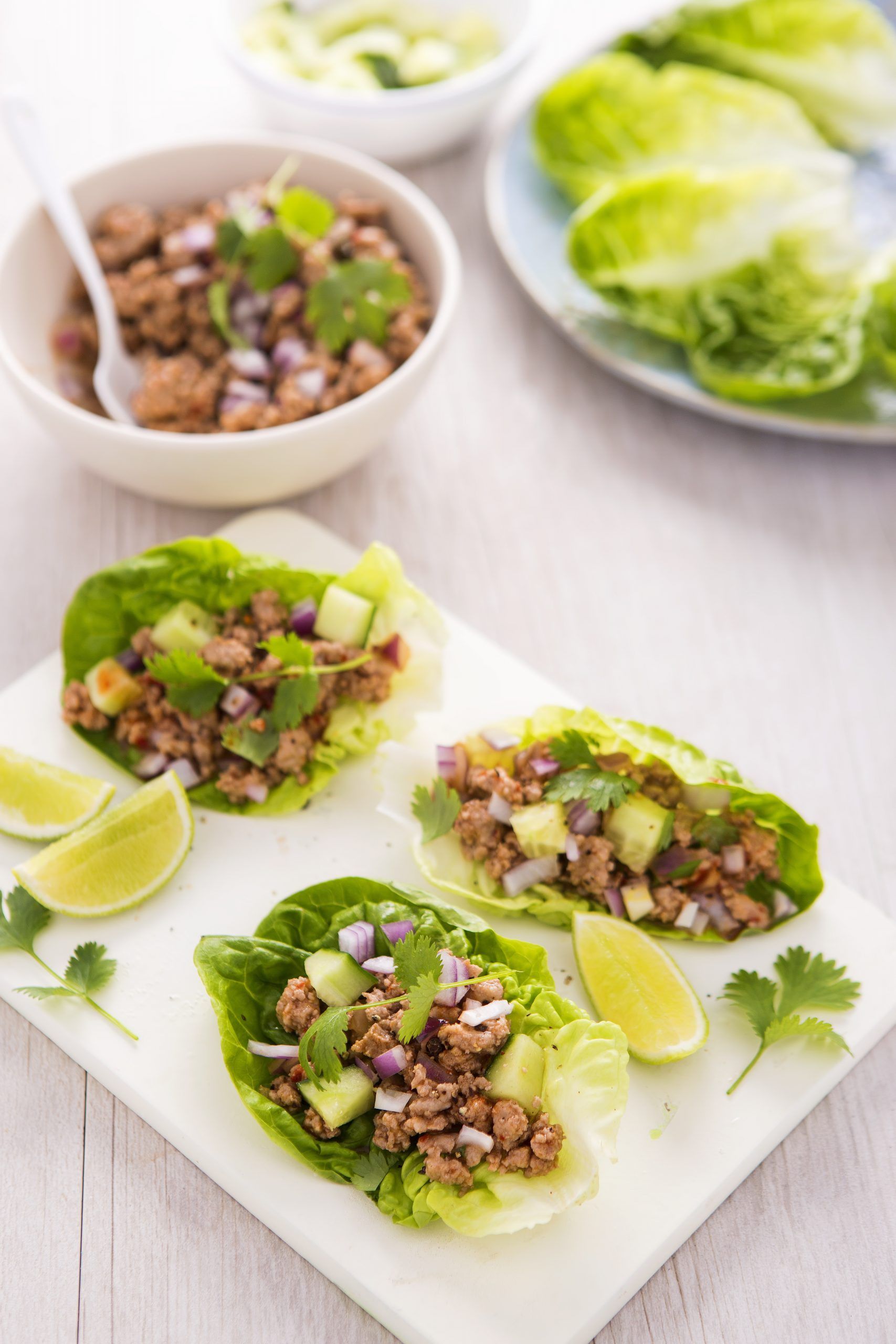 Pepper Beef and Lettuce Wraps